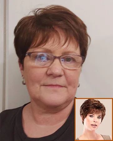 BECUS Short Gray Wigs with Bangs Sliver Gray Wigs Pixie Cut Layered for Women Synthetic with Free Wig Cap(Grey Mix Black) B-Grey Mix Black - short pixie cut wig