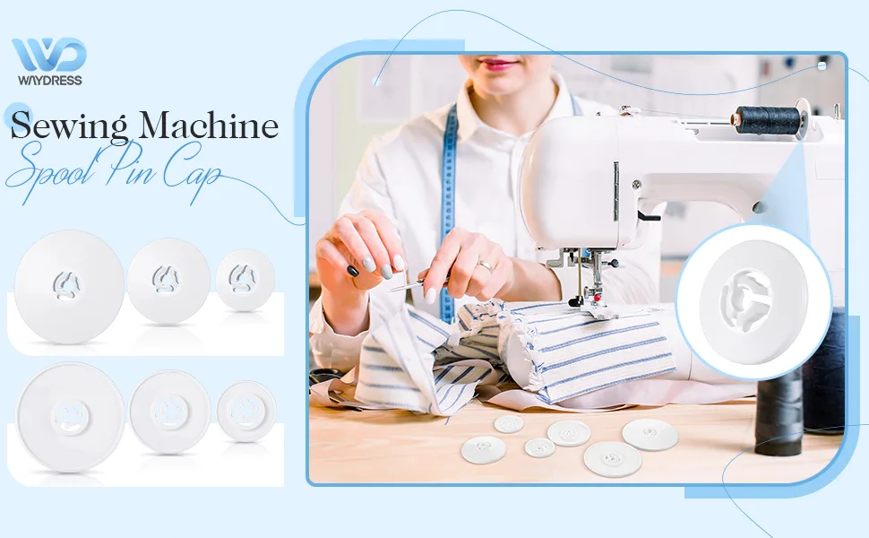 Spool Cap Sewing Machine Spool Pin Cap Small Medium Large Replacement Spool Cap Compatible with Brother  Babylock Sewing and Embroidery Machines  45 mm  35 mm and 25 mm  White(9 Pieces) - product information 1