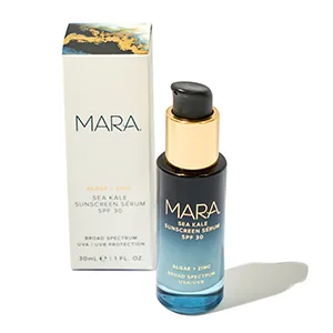 MARA - Natural Algae + Zinc Sea Kale Sunscreen Serum SPF 30 | Clean  Non-Toxic  Plant-Based Skin Care - mara