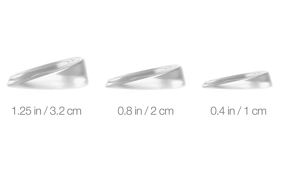 SOL3 Cloud Lifts - Invisible Height Increase Insole Shoe Lift  Taller Elevated Heel Cushion Insert 1.25 (Women) - Height Increasing Insoles | SOL3 Cloud Lifts - Heel Cushion Shoe Lift Inserts - Sizing