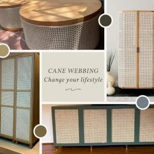 14 Width Cane Webbing 12 Feet  Natural Rattan Webbing for Caning Projects | Rattan Cane Webbing roll | Net Open Weave Wicker Cane Webbing Material for Cabinet  Door (12 FEET) - Change your lifestyle