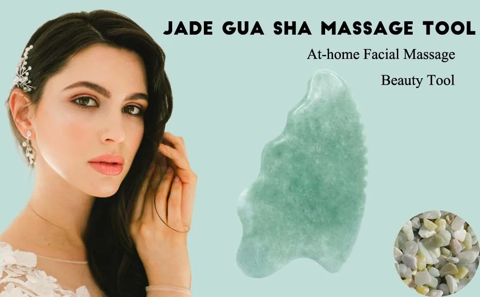 Gua Sha Facial Tools Jade Gua Sha Massage Tool Comb Edge Guasha Tool for Face  Gua Sha Stones for Body Muscle Relaxing Acupuncture Therapy  - gua sha Gua sha facial tools Gua sha stone Gua sha set Gua sha massage tool jade Gua sha tool
