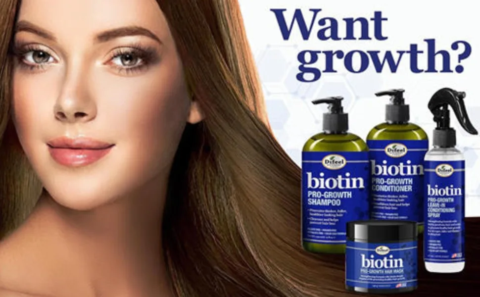Difeel Pro-Growth Biotin Hair Mask 12 oz. with Biotin Hair Oil 7.1 oz. (2-Piece Set) - Difeel biotin 970