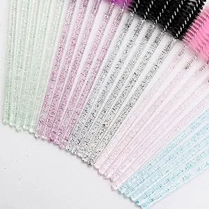 Tbestmax 1000 Disposable Mascara Wands Eyelash Brush Spoolies for Eyebrow Eye Lash Extension Colorful 1000 pcs-5 Color - 20210811000016