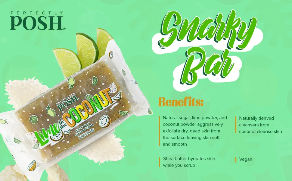 Perfectly Posh Lime in the Coconut Snarky Bar - product information 3