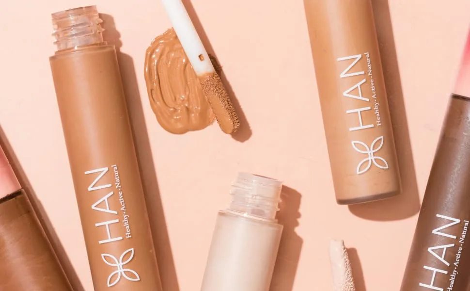 HAN Skincare Cosmetics Clean Concealer  Fair Light | With Organic Shea Butter  Vit E  Rosehip | 0.32 oz - HAN clean concealers in various shades