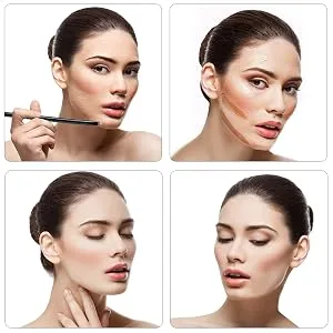 Color Correcting Concealer Palette  Bestauty 15 Colors Multi-Use Concealer Highlighting Makeup Kit with Sponge Puff Oval & Makeup Brush 15 Colors cream concealer - Comfortable on the skin