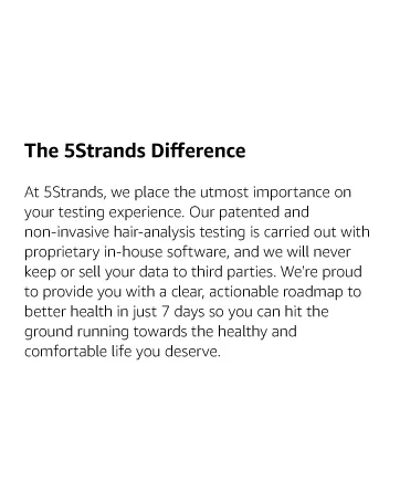 5Strands Environmental Intolerance Test  190 Outdoor & Indoor Items Tested  at Home Sensitivity Test  Accurate Hair Analysis  Results in 7 Days - 5Strands