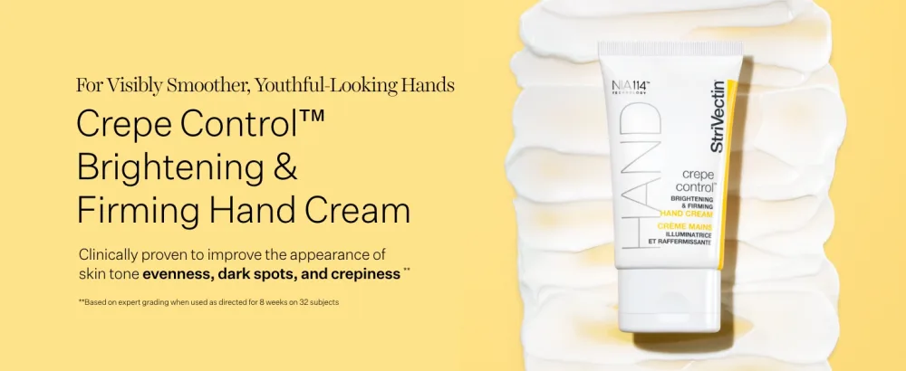 StriVectin Crepe Control Brightening & Firming Hand Cream for Dry Skin and Less Wrinkles  2 oz - Hand