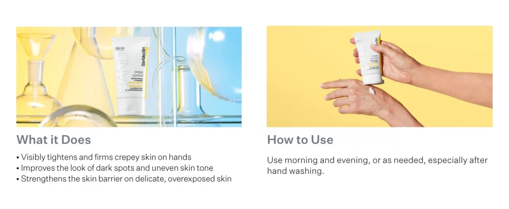 StriVectin Crepe Control Brightening & Firming Hand Cream for Dry Skin and Less Wrinkles  2 oz - Hand