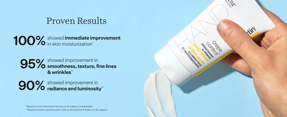 StriVectin Crepe Control Brightening & Firming Hand Cream for Dry Skin and Less Wrinkles  2 oz - Hand