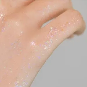  UNLEASHIA  Get Loose Glitter Gel Mini (No.2 Starlit Chaser) - ON HANDS
