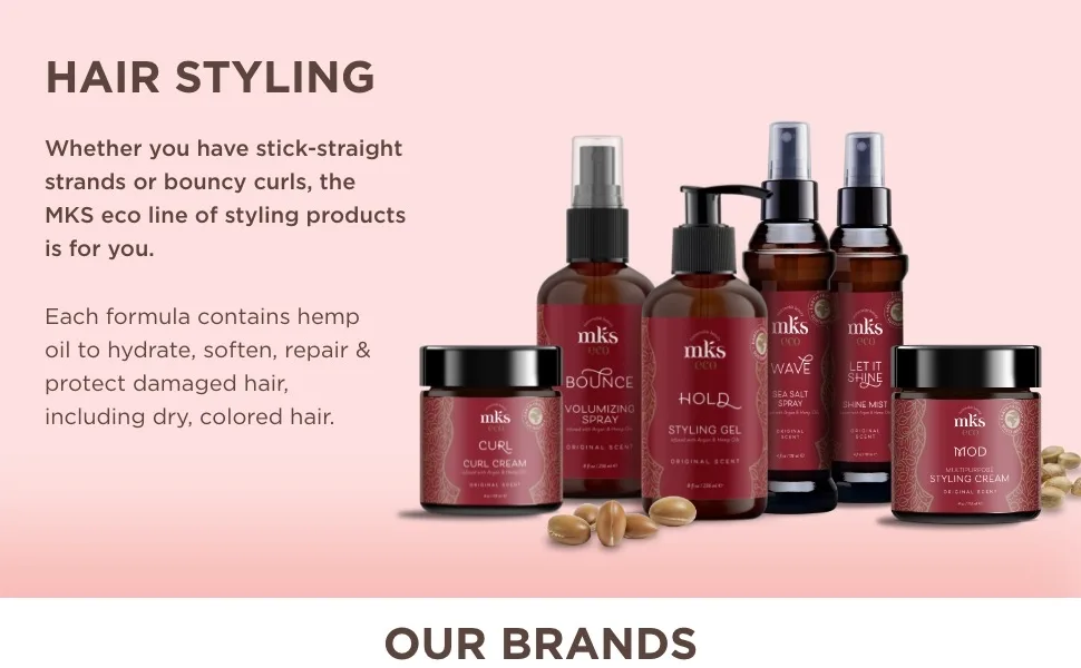 MKS eco Endz  Original Scent - 4 fl oz - Split End Mender & Preventer - Moroccan Argan Oil  Hemp Seed Oil - Vegan & Cruelty Free - product information 2