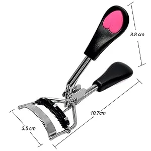 Eyelash Curlers with Comb Professional Makeup Tool with Eyelash Curler Refills Pads Pinch black 3.0 - Eyelash Curler