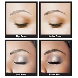 Godefroy MyBrows Long Lasting Eyebrow Transfers  Medium Arch  Dark Brown  48-Pairs of Brows (96 Individual transfers) - brows eyebrows temporary stamp tattoo transfers salong women cancer chemo mascara women makeup lash