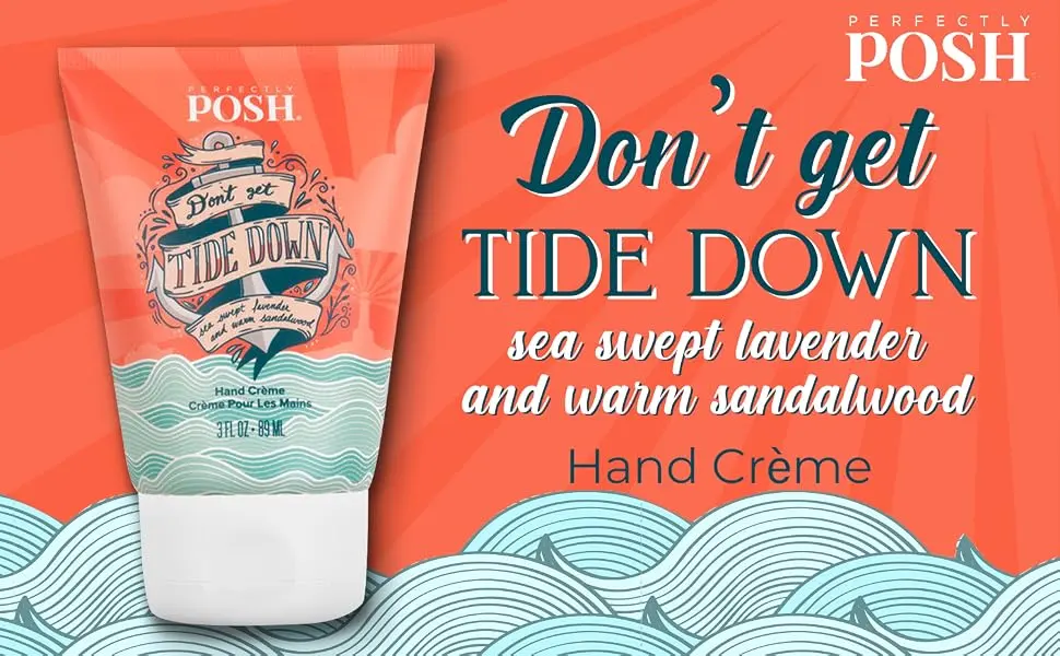 Perfectly Posh Don't Get Tide Down Hand Cream - Sandalwood and Lavender - product information 4