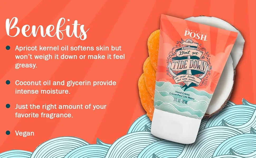 Perfectly Posh Don't Get Tide Down Hand Cream - Sandalwood and Lavender - product information 5
