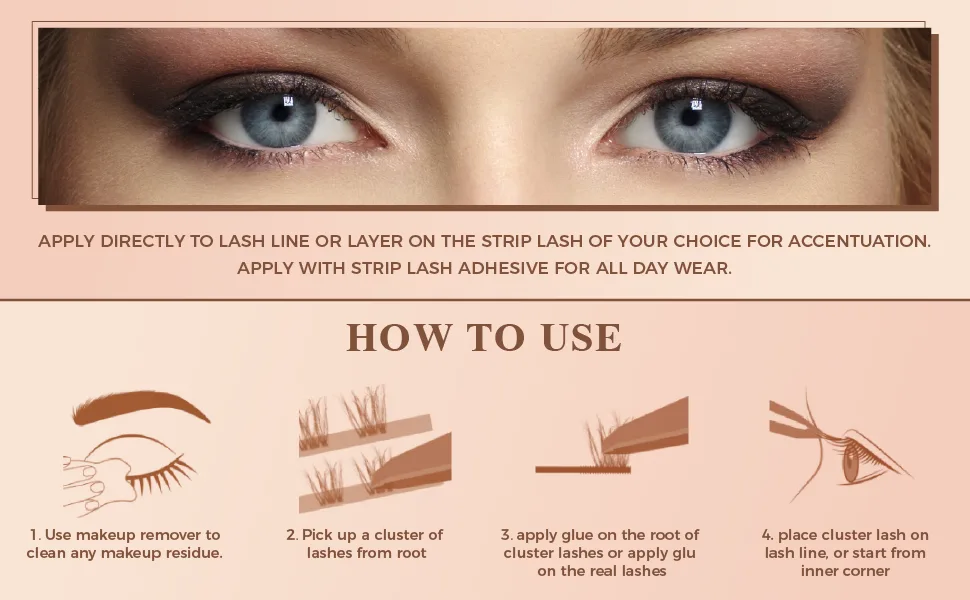 Maynice Mink Lash Extensions 8-11mm Short Stem Premade Fans Soft Mini Cluster Eyelashes  Cluster DIY Eyelash Extensions. Y2 - lash 04