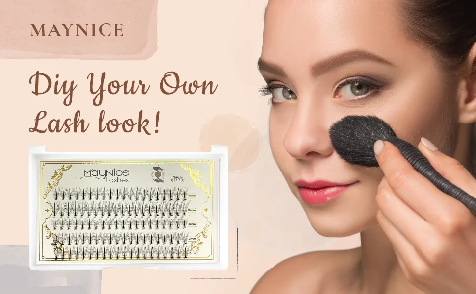 Maynice Mink Lash Extensions 8-11mm Short Stem Premade Fans Soft Mini Cluster Eyelashes  Cluster DIY Eyelash Extensions. Y2 - lash Y2 02