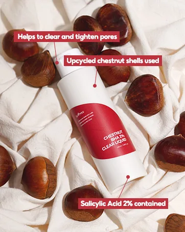 ISNTREE Chestnut BHA 2% Clear Liquid 100ml 3.38 fl oz dual care for pores with BHA and Chestnut Shell - bha 2% liquid