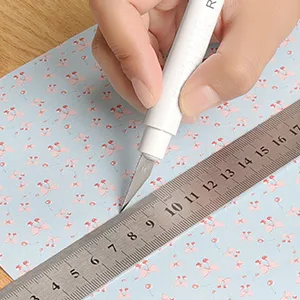REALIKE Craft Weeding Tools for Vinyl Cardstock Crafting Basic Set Scraper/Spatula/Scissors/Tweezers Tool Kit for Cricut/Silhouette/Siser HTV/Oracal Vinyl Blue 5 Tools - product information 10