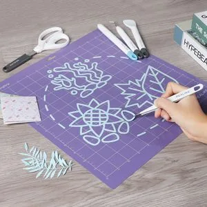 REALIKE Craft Weeding Tools for Vinyl Cardstock Crafting Basic Set Scraper/Spatula/Scissors/Tweezers Tool Kit for Cricut/Silhouette/Siser HTV/Oracal Vinyl Blue 5 Tools - product information 2