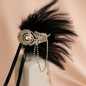 BABEYOND 1920s Flapper Gatsby Headband 20s Crystal Costume for Women (Gold) - product information 17