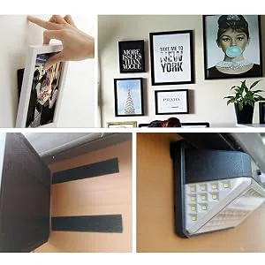 1x4 inch Hook and Loop Strips with Adhesive - 15 Sets  Strong Back Adhesive Fasten Mounting Tape for Home or Office Use Double Sided Strips - Instead of Holes and Screws  Black - Hook and Loop Strips with Adhesive-7