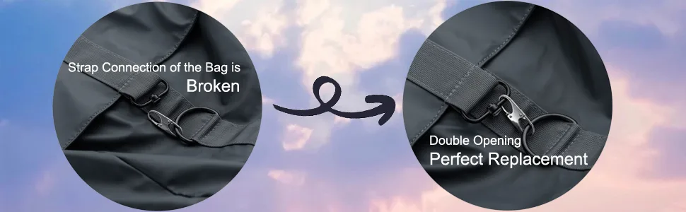 Zpsolution Double Small Carabiner Clips - Zipper Clip Theft Deterrent - Holding The Zipper Closed - Zipper Pull Replacement 4 Black - Zipper Clip Theft Detterent