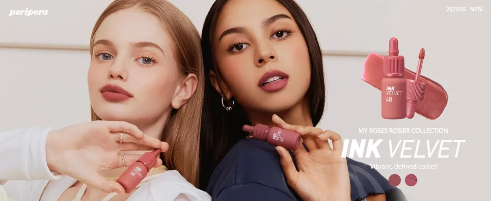 Peripera Ink the Velvet Lip Tint  Liquid Lip (0.14 fl oz  021 VITALITY CORAL RED) - main