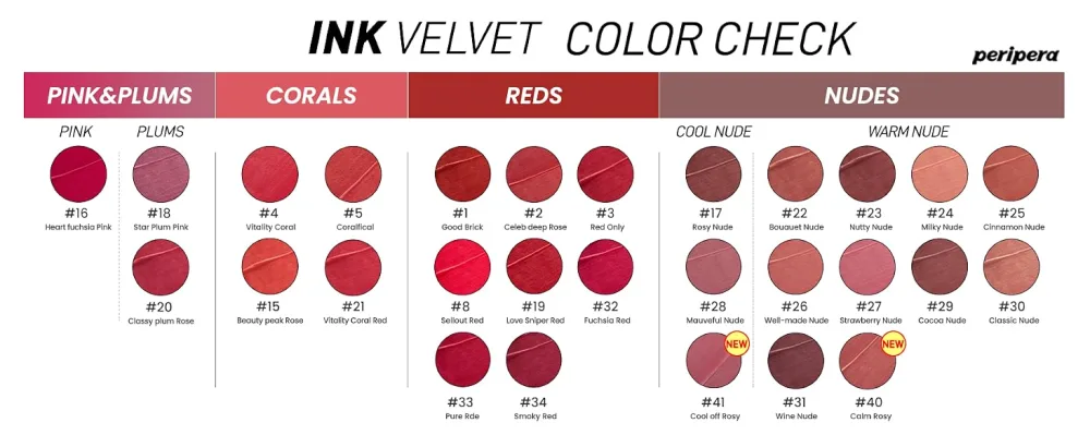 Peripera Ink the Velvet Lip Tint  Liquid Lip (0.14 fl oz  020 CLASSY PLUM ROSE) - product information 12