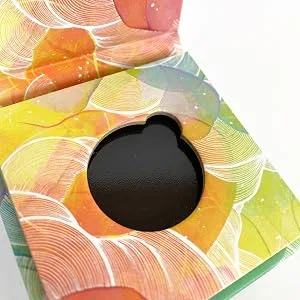 Honeybee Gardens Duo Empty Compact for Eye Shadow (sold empty)   Stylish and Refillable Compact with Magnetic Closure & Original Artwork  4.5 W x 2.5 D x 0.5 H - Single