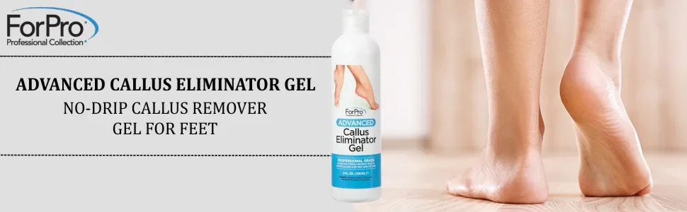 ForPro Advanced Callus Eliminator Gel  Professional Grade  No Drip Callus Remover Gel for Feet  8 oz. - ForPro Advanced Callus Eliminator Gel