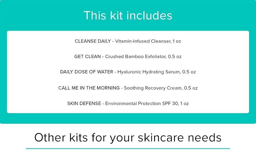 ClarityRx Skincare Essentials Kit | Cleanse  Renew & Protect | Plant-Based  Paraben Free  Natural New Kit - This kit includes