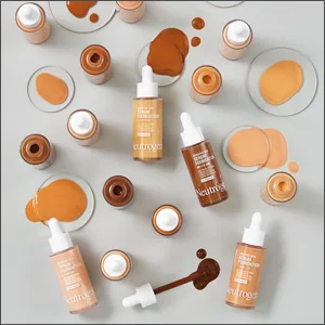 Neutrogena Healthy Skin Sensitive Skin Serum Foundation with Pro-Vitamin B5  Color Correcting & Pore Minimizing Liquid Foundation & Face Serum  Buildable Coverage  Light/Medium 02  1 oz 202 Light-Medium - Shake Foundation