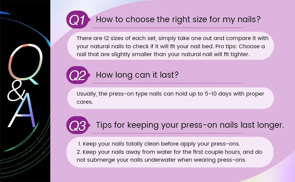 Press On Nails Almond Shape - Cute Swirl Design  24 Nail Kit with Glue for Nail Extensions  Reusable - press on nails