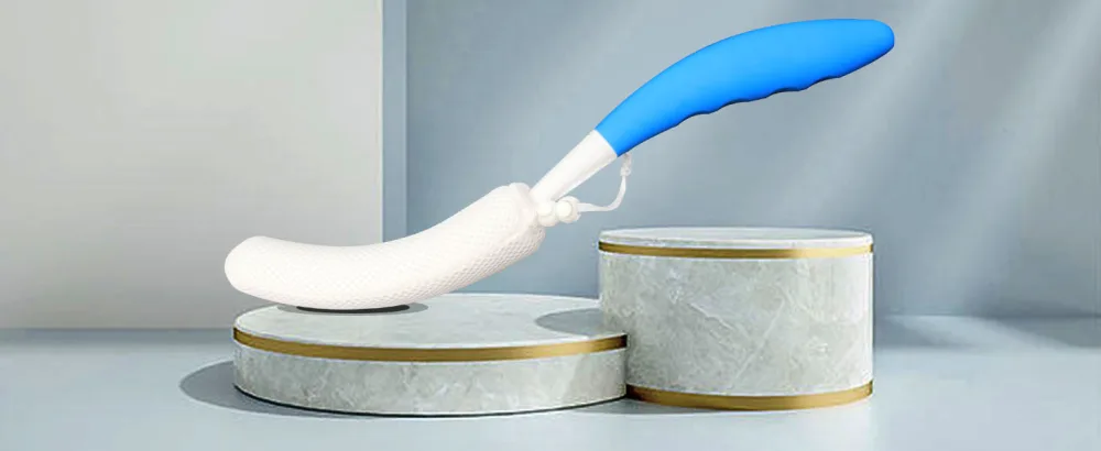 KkaFFe Long Handle Bath Brush 15.35 Anti-Slip Curve Shower Back Brush Ergonomic Streamlined Back Brush Scrubber  Body Brush for Showering for - product information 16