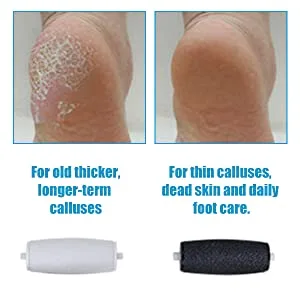 Electric Foot File Callus Remover Professional  2-Speed Rechargeable Pedicure Tool for Remove Calluses  Dry  Hard  Dead  Cracked Skin  Includes 2 Coarses (Blue) - product information 2