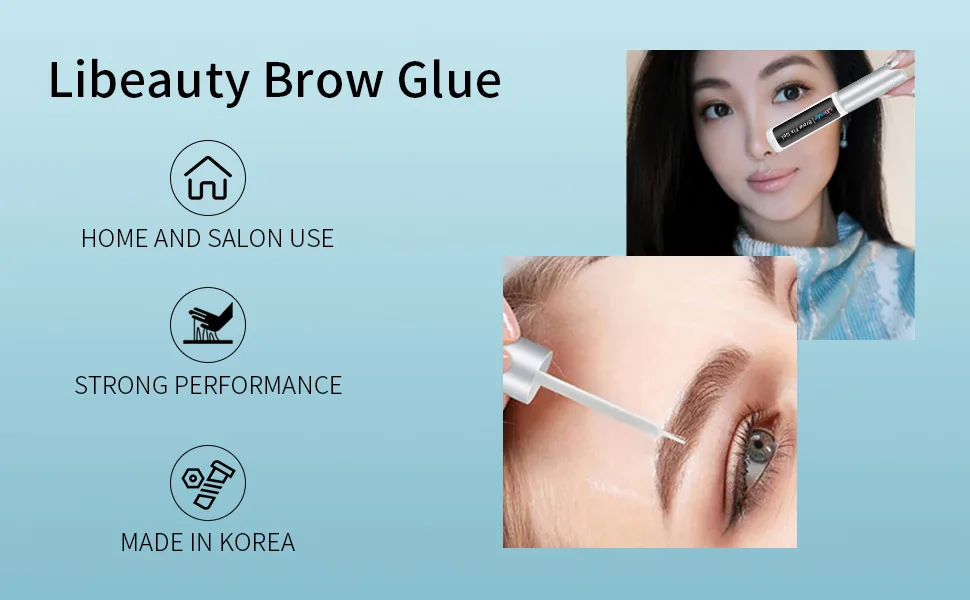 Libeauty Brow Lamination Glue Eyebrow Lift Adhesives for Eyelash Perm Fixed Clear Lash Lifting Glue Use at Home Or Salon 1Pcs Brow Lamination Glue - brow lamination