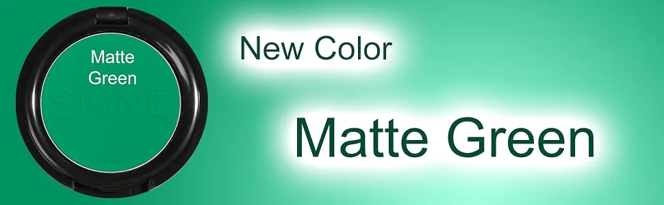 ISMINE Single Green Matte Eyeshadow  High Pigment  Longwear  Intense Color Best Single Green Eyeshadow Eye Makeup for Day & Night - SE19