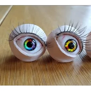 100Pcs Assorted Dragon Eyes Glass Cabochon Eyes for Clay Doll Making Sculptures Props for DIY Crafts Jewelry Making Christmas Gift 004 10mm - product information 3