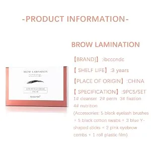 Ibcccndc Brow Lamination Kit Professional Starter Kit Perfect Full Fluffy Sculpt Brows Suitable for Salon Home Use | Eyebrow Brush And Eyelash Micro Brushes Added - product information 4