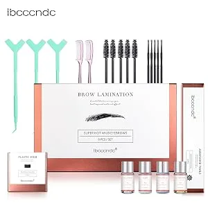 Ibcccndc Brow Lamination Kit Professional Starter Kit Perfect Full Fluffy Sculpt Brows Suitable for Salon Home Use | Eyebrow Brush And Eyelash Micro Brushes Added - product information 7