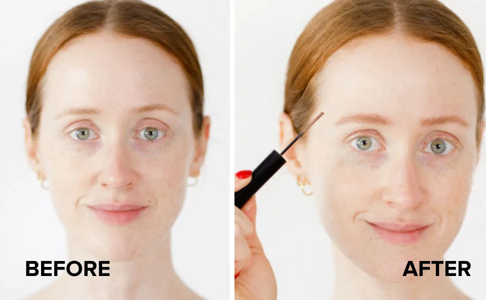 Finally Have Brows - Redhead Eyebrow Gel (Longwearing) Single - before after