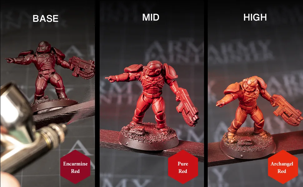 The Army Painter - Warpaints Airbrush Mega Paint Set & Airbrush Paint Thinner Bundle - Non-Toxic Water Based Acrylic Airbrush Paint Set  Flow Improver and Airbrush Medium for Miniature Wargaming - miniatures paint sets and model kits dnd dungeons and dragons terrain
