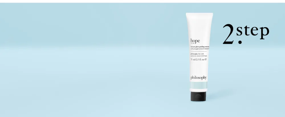philosophy hope in a jar biome-balance glow serum New Look 1 Ounce - Step 2 Peel