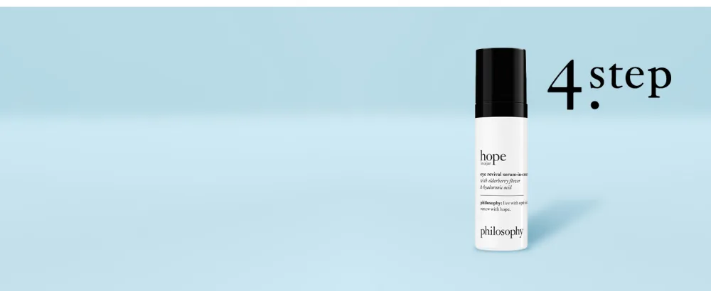 philosophy hope in a jar biome-balance glow serum New Look 1 Ounce - Step 3 Eye