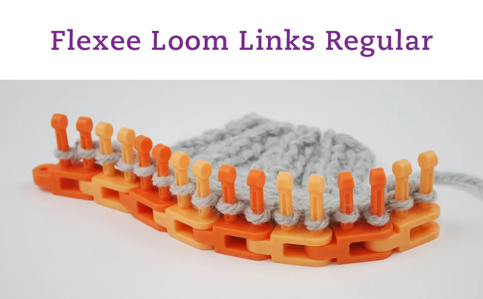 Authentic Knitting Board Flexee Regular Loom Links  for Medium Yarn - Flexee Loom Links