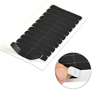180 Pcs 4 x 0.8 cm Hair Extension  Tape Tabs Double Sided Replacement Tapes for Hair Extensions (Black) - product information 2