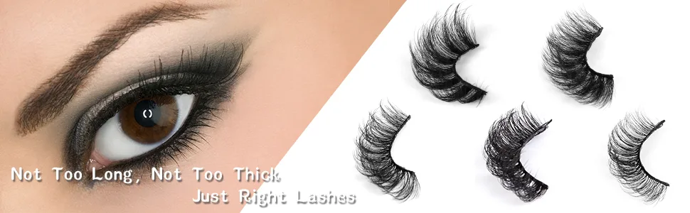 Leipple Mink Lashes Fluffy 8D False Eyelashes Natural Waterproof Thick Fluffy Fake Eyelashes 8 Pairs Cat Eye Lashes (QZ-02) - product information 3